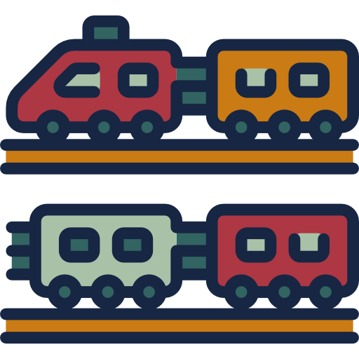 기차 Wanicon Lineal Color icon