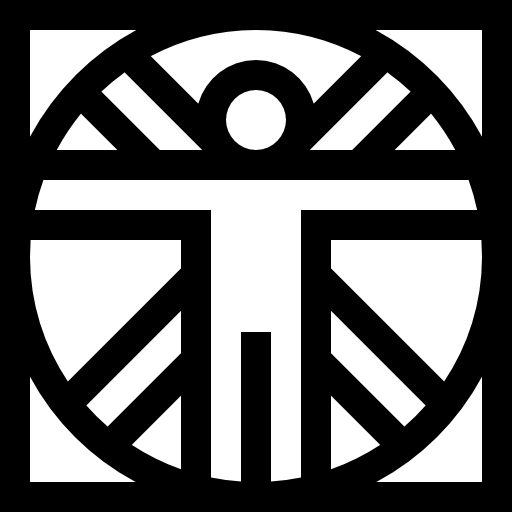 Vitruvian man Basic Straight Lineal icon