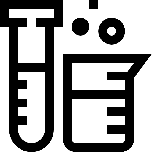 laboratorium Basic Straight Lineal icoon
