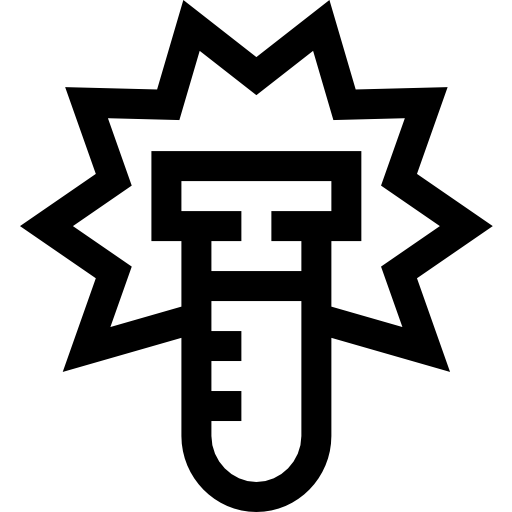 reakcja chemiczna Basic Straight Lineal ikona