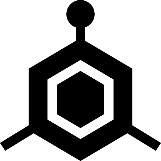 molecular Basic Straight Filled icono