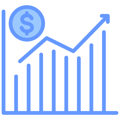 Market growth Generic color lineal-color icon