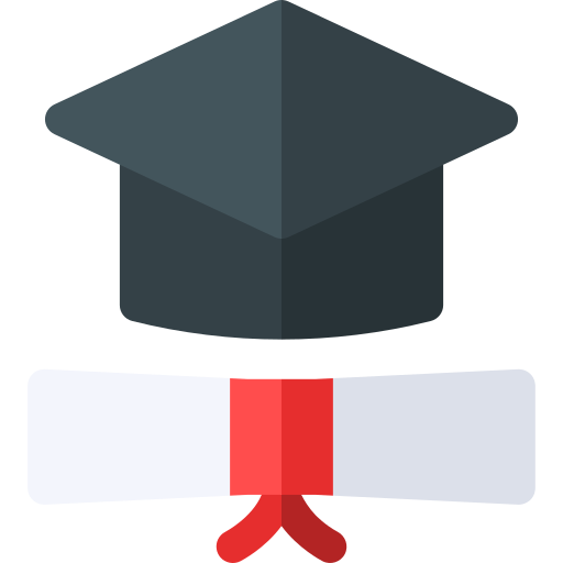 diploma Basic Rounded Flat icona