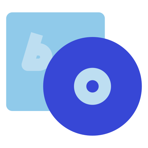 blue ray Generic color fill icon