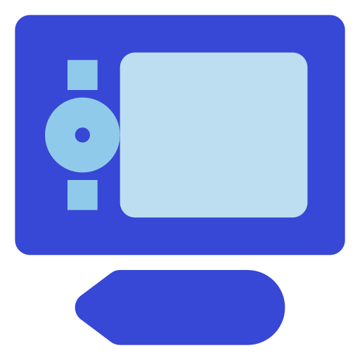 Graphic tablet Generic color fill icon