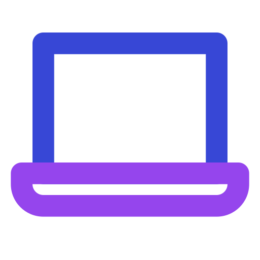 Ноутбук Generic color outline иконка
