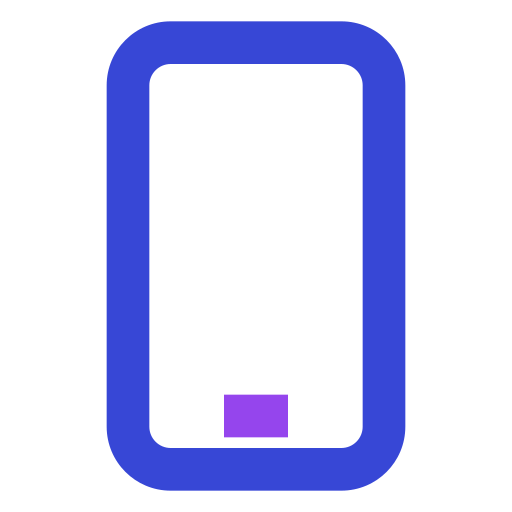 teléfono móvil Generic color outline icono