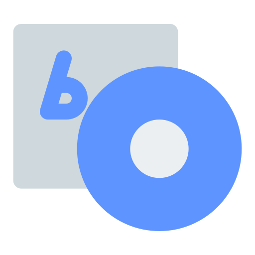 blue ray Generic color fill icon