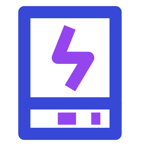 powerbank Generic color outline icoon