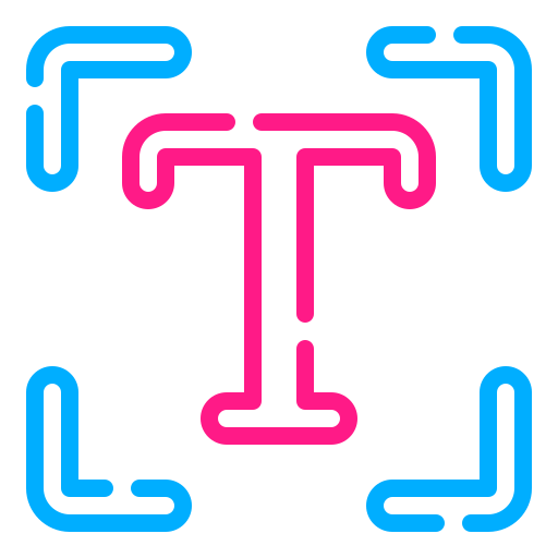typografia Generic color outline ikona