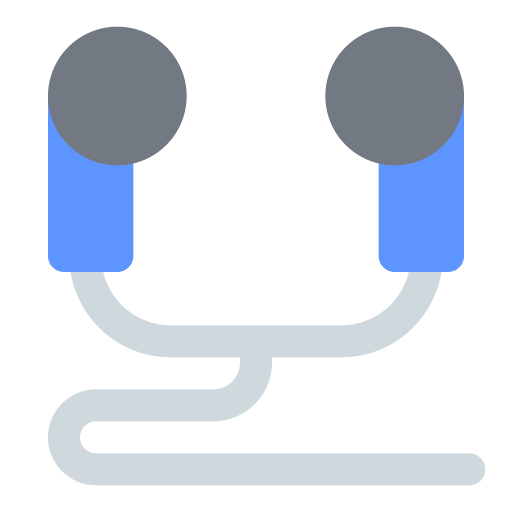 Earphone Generic color fill icon