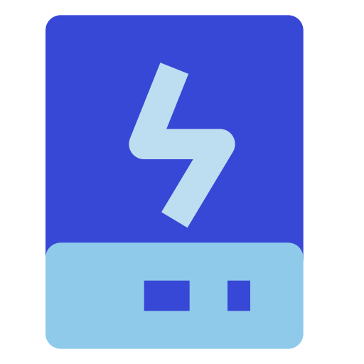powerbank Generic color fill icoon