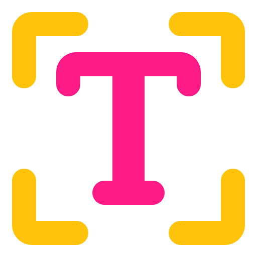 typografia Generic color fill ikona
