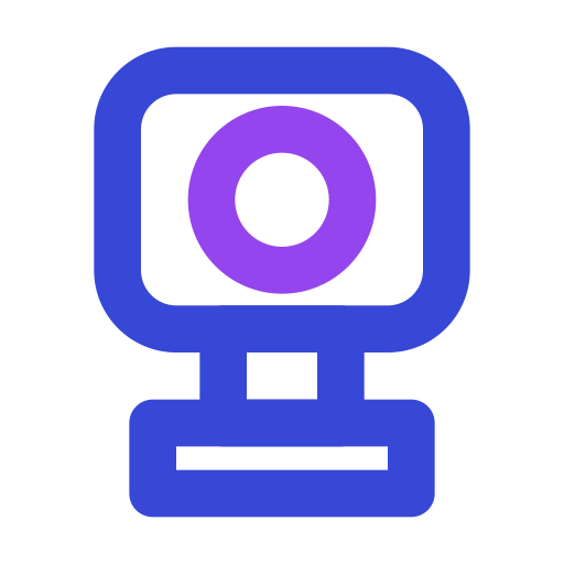 webcam Generic color outline icona