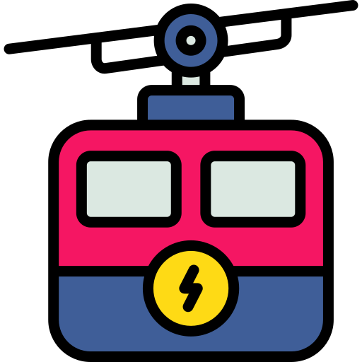 Cable car Generic color lineal-color icon