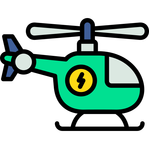 Вертолет Generic color lineal-color иконка
