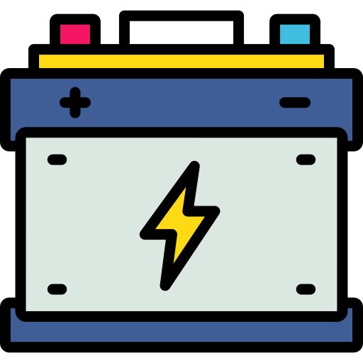 蓄電池 Generic color lineal-color icon