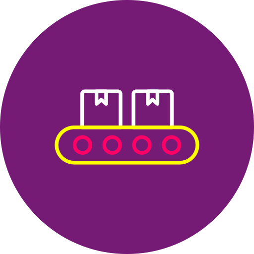 Conveyor belt Generic color lineal-color icon