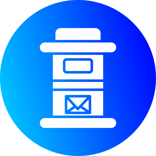 Letter box Generic gradient fill icon