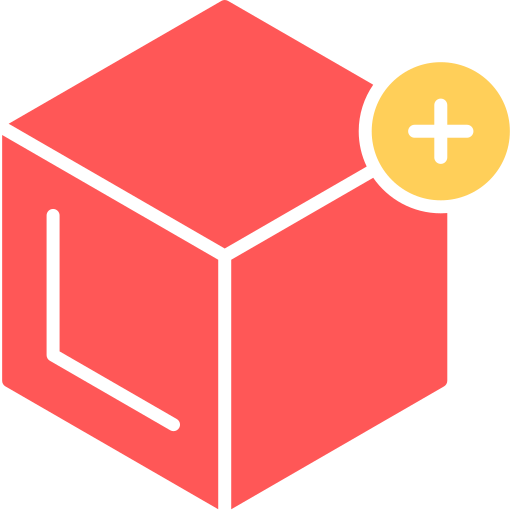 scatola di consegna Generic color fill icona