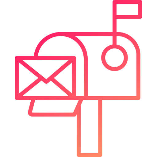 brievenbus Generic gradient outline icoon