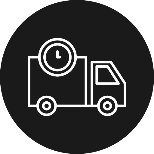 Delivery time Generic black fill icon