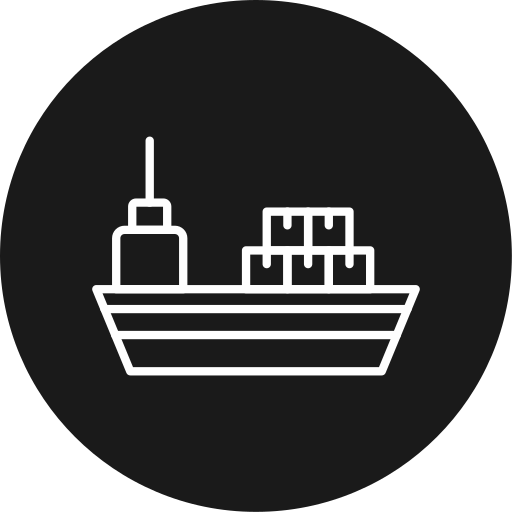 vrachtschip Generic black fill icoon
