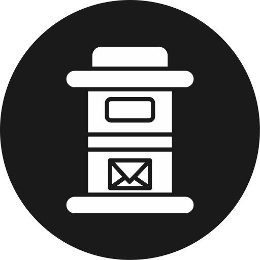 Letter box Generic black fill icon