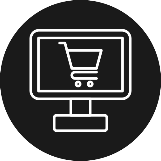 Online store Generic black fill icon