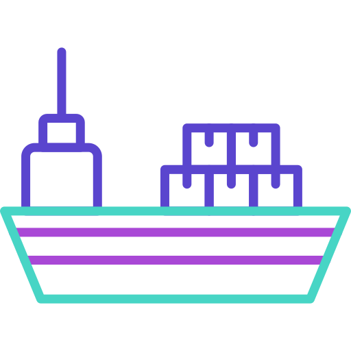 Грузовое судно Generic color outline иконка