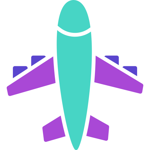 avião Generic color fill Ícone