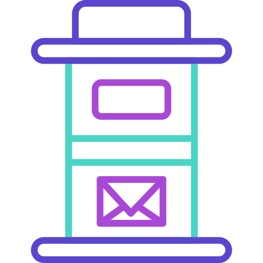 レターボックス Generic color outline icon
