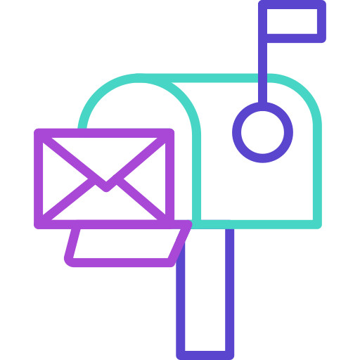 brievenbus Generic color outline icoon