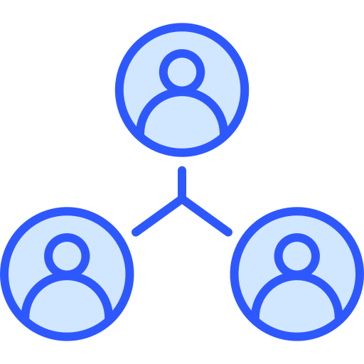 Group dynamics Generic color lineal-color icon