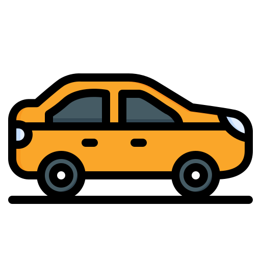 Sedan Generic color lineal-color icon