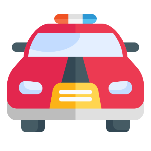 voiture de police Generic color fill Icône