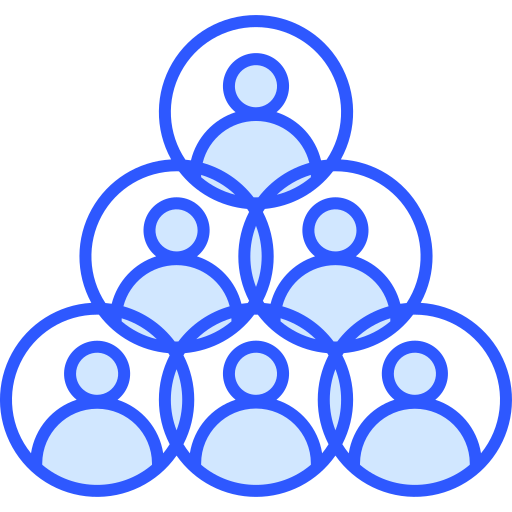 Group dynamics Generic color lineal-color icon