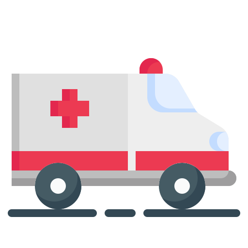 Ambulance car Generic color fill icon