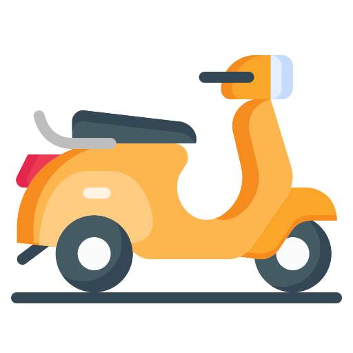 Vespa scooter Generic color fill icon