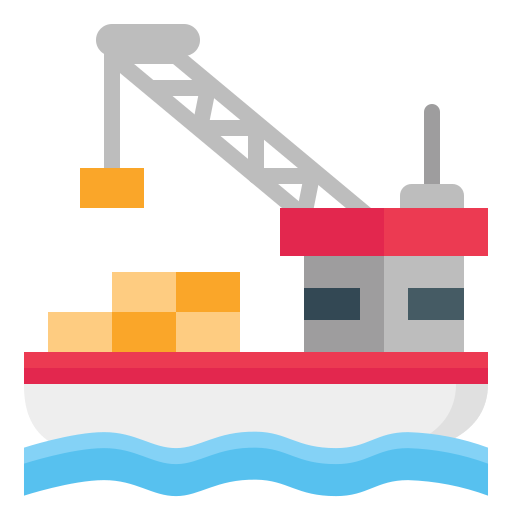貨物船 Generic color fill icon