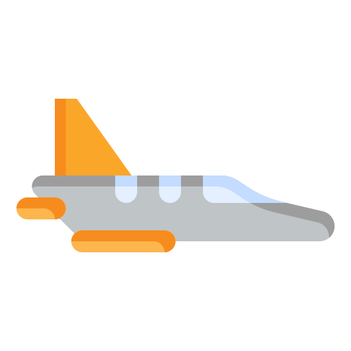 Private jet Generic color fill icon