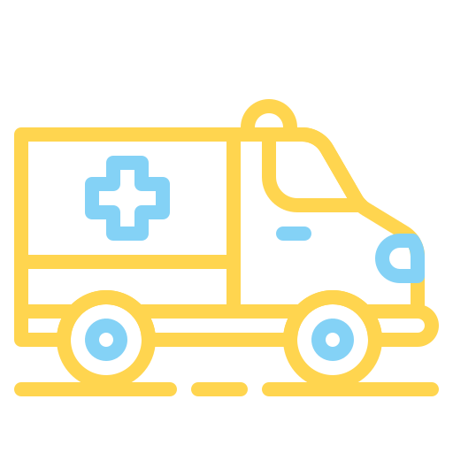 coche ambulancia Generic color outline icono