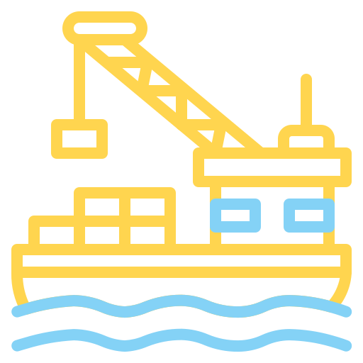 Cargo ship Generic color outline icon