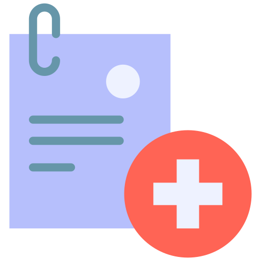 Medical invoice Generic color fill icon