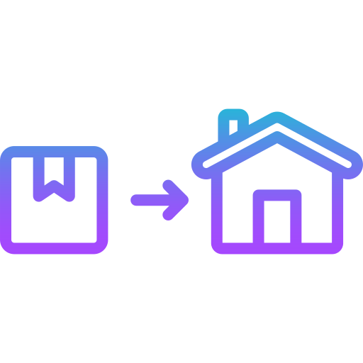 Home delivery Generic gradient outline icon