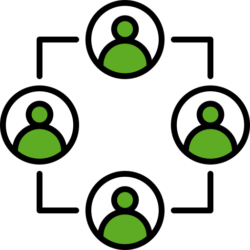 groepsdynamiek Generic color lineal-color icoon
