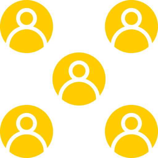 Group dynamics Generic color fill icon