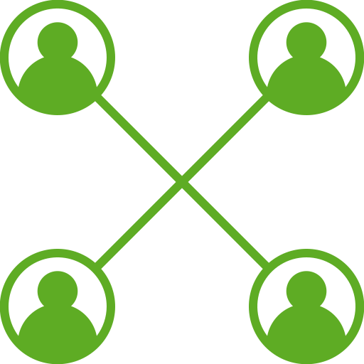Group dynamics Generic color fill icon
