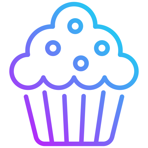 muffin Generic gradient outline icoon