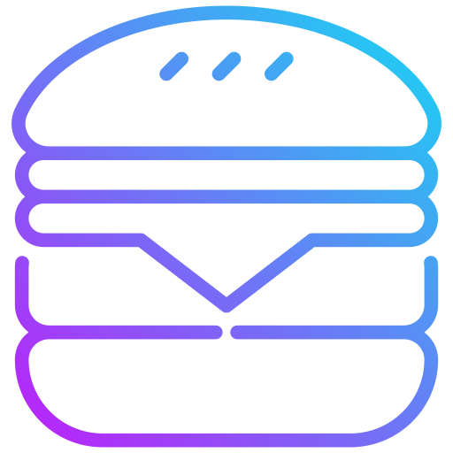 hamburguesa Generic gradient outline icono